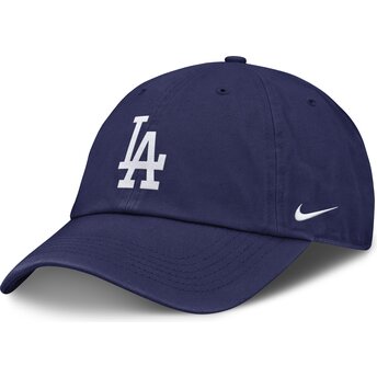 Blå justerbar buet kasket til børn Club Unstructured Organic Cotton fra Los Angeles Dodgers MLB fra Nike