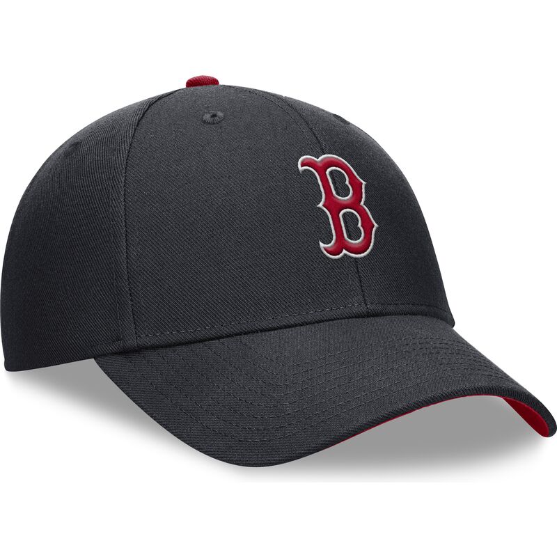 justerbar-marinebla-buet-kasket-til-dreng-dri-fit-club-structured-fra-boston-red-sox-mlb-fra-nike