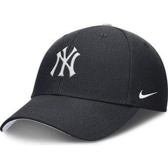 Justerbar marineblå buet kasket til dreng Dri-Fit Club Structured fra New York Yankees MLB fra Nike