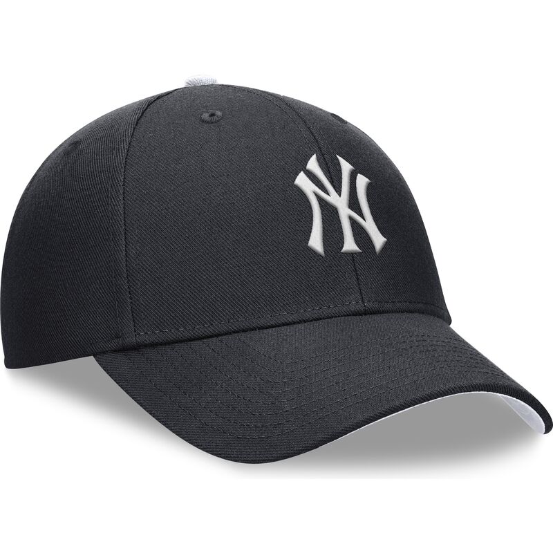 justerbar-marinebla-buet-kasket-til-dreng-dri-fit-club-structured-fra-new-york-yankees-mlb-fra-nike