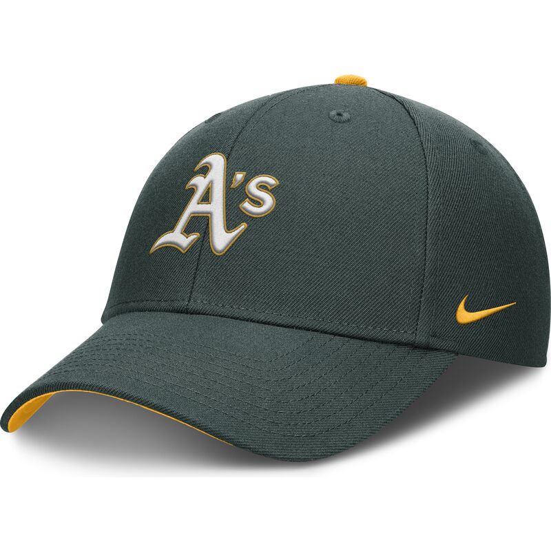 gron-justerbar-buet-kasket-til-born-dri-fit-club-structured-fra-oakland-athletics-mlb-fra-nike