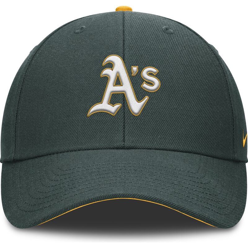 gron-justerbar-buet-kasket-til-born-dri-fit-club-structured-fra-oakland-athletics-mlb-fra-nike