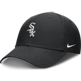 Sort justerbar buet kasket til børn Dri-Fit Club Structured fra Chicago White Sox MLB fra Nike