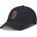 justerbar-marinebla-buet-kasket-til-dreng-club-unstructured-organic-cotton-fra-boston-red-sox-mlb-fra-nike