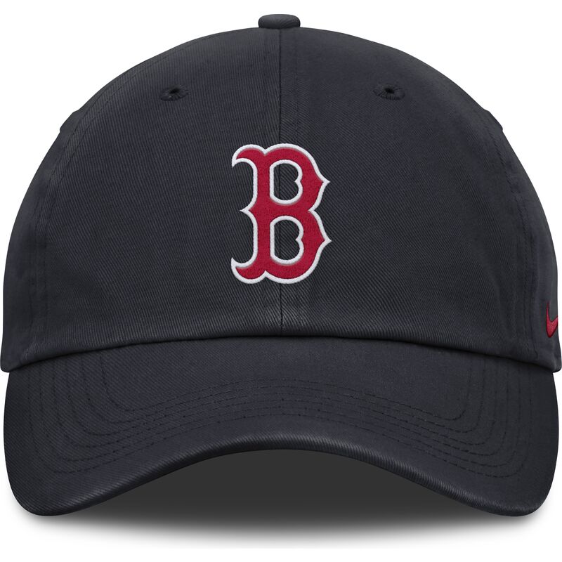 justerbar-marinebla-buet-kasket-til-dreng-club-unstructured-organic-cotton-fra-boston-red-sox-mlb-fra-nike
