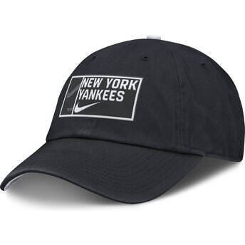 Justerbar marineblå buet kasket Primetime Club Unstructured Organic Cotton fra New York Yankees MLB fra Nike