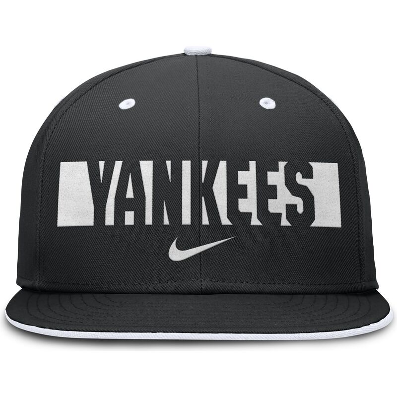 sort-flad-kasket-justerbar-primetime-dri-fit-true-structured-round-bill-fra-new-york-yankees-mlb-fra-nike