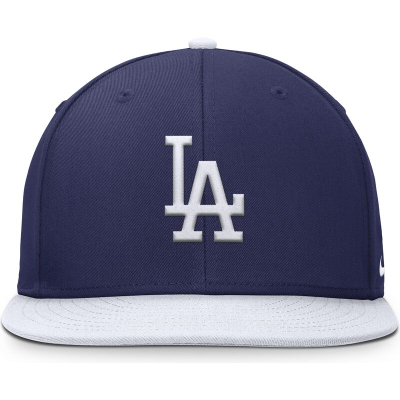 flad-bla-og-hvid-snapback-kasket-til-dreng-dri-fit-pro-structured-square-bill-fra-los-angeles-dodgers-mlb-fra-nike