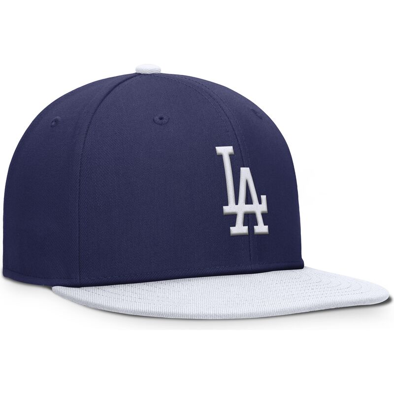 flad-bla-og-hvid-snapback-kasket-til-dreng-dri-fit-pro-structured-square-bill-fra-los-angeles-dodgers-mlb-fra-nike