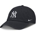 justerbar-marinebla-buet-kasket-til-dreng-club-unstructured-organic-cotton-fra-new-york-yankees-mlb-fra-nike