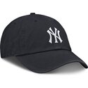 justerbar-marinebla-buet-kasket-til-dreng-club-unstructured-organic-cotton-fra-new-york-yankees-mlb-fra-nike