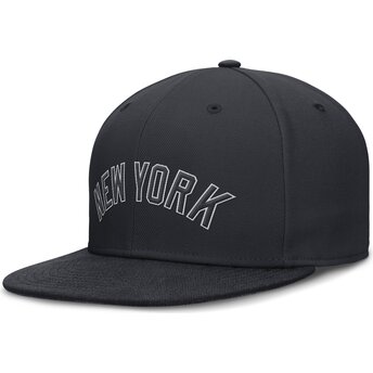 Flad marineblå justérbar kasket Dri-Fit True Structured Round Bill fra New York Yankees MLB fra Nike