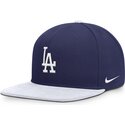 flad-bla-og-hvid-snapback-kasket-nike-dri-fit-pro-structured-square-bill-fra-los-angeles-dodgers-mlb-fra-nike