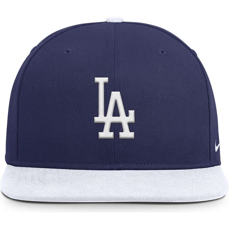 flad-bla-og-hvid-snapback-kasket-nike-dri-fit-pro-structured-square-bill-fra-los-angeles-dodgers-mlb-fra-nike