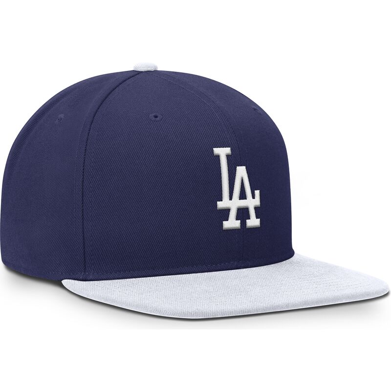 flad-bla-og-hvid-snapback-kasket-nike-dri-fit-pro-structured-square-bill-fra-los-angeles-dodgers-mlb-fra-nike