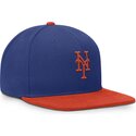 bla-og-orange-multifarvet-flad-snapback-kasket-dri-fit-pro-structured-square-bill-fra-new-york-mets-mlb-fra-nike