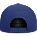 bla-og-orange-multifarvet-flad-snapback-kasket-dri-fit-pro-structured-square-bill-fra-new-york-mets-mlb-fra-nike