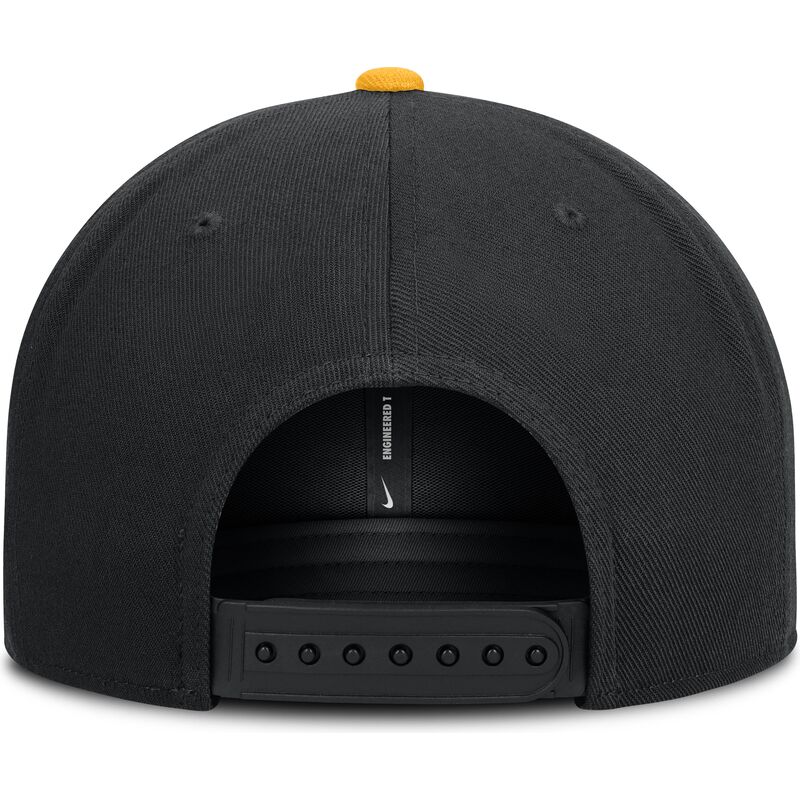 sort-og-gul-flad-snapback-kasket-dri-fit-pro-structured-square-bill-fra-pittsburgh-pirates-mlb-fra-nike