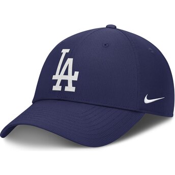 Blå justerbar buet kasket Club Structured UV Poly Ripstop fra Los Angeles Dodgers MLB fra Nike