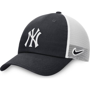 Justerbar trucker-kasket i marineblå og hvid Club Unstructured fra New York Yankees MLB fra Nike
