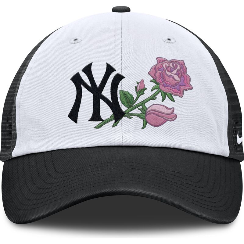 justerbar-sort-og-hvid-trucker-kasket-mothers-day-club-unstructured-fra-new-york-yankees-mlb-fra-nike