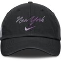 sort-justerbar-buet-kasket-mothers-day-club-unstructured-organic-cotton-fra-new-york-yankees-mlb-fra-nike