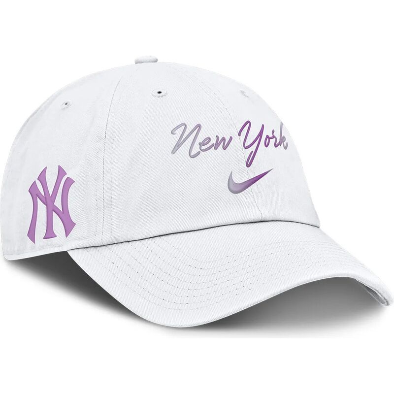 hvid-justerbar-buet-kasket-mothers-day-club-unstructured-organic-cotton-fra-new-york-yankees-mlb-fra-nike hvid-justerbar-buet-kasket-mothers-day-club-unstructured-organic-cotton-fra-new-york-yankees-mlb-fra-nike