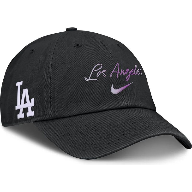 sort-justerbar-buet-kasket-mothers-day-club-unstructured-organic-cotton-fra-los-angeles-dodgers-mlb-fra-nike