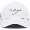hvid-justerbar-buet-kasket-mothers-day-club-unstructured-organic-cotton-fra-los-angeles-dodgers-mlb-fra-nike
