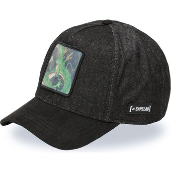 Sort snapback-kasket med buet skygge Shenron DBS7 SHE Dragon Ball fra Capslab
