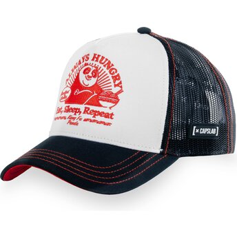 Hvid og sort trucker kasket Po Always Hungry KFP TAKB Kung Fu Panda fra Capslab