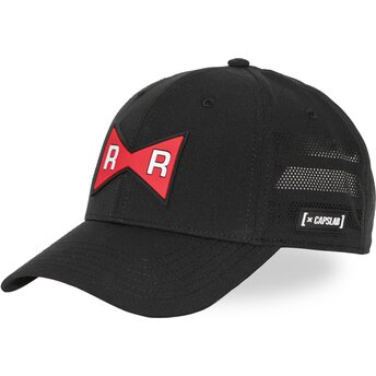 Justerbar sort trucker-kasket Red Ribbon Army DB7 REDB Dragon Ball fra Capslab