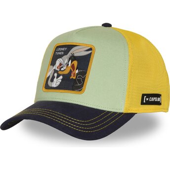 Multifarvet trucker kasket Bugs Bunny og Anders And LOO13 BADB Looney Tunes fra Capslab