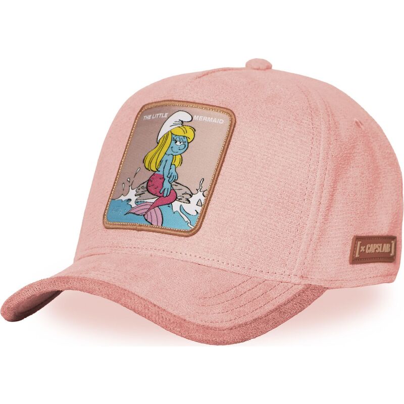 lyserod-curved-snapback-kasket-smolfine-smu-sur3b-smolferne-fra-capslab