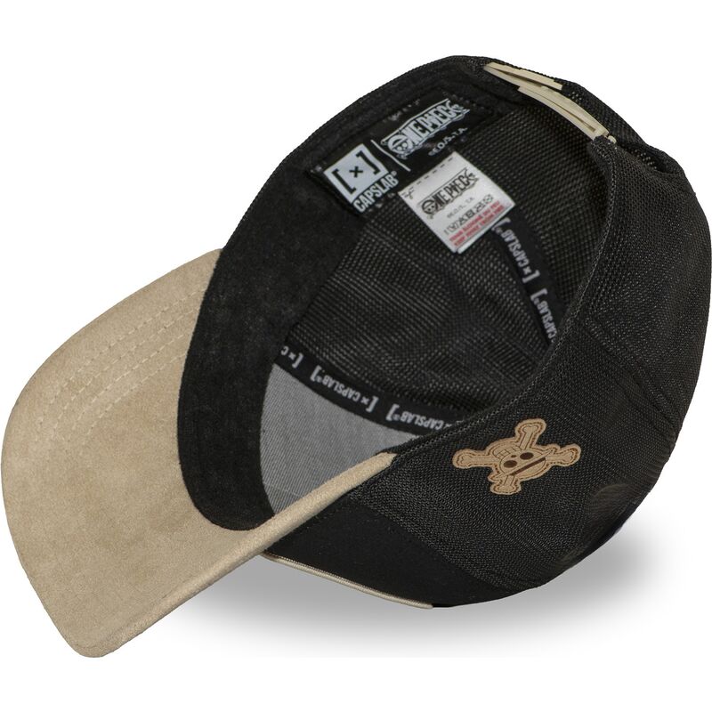 trucker-kasket-sort-og-beige-monkey-d-luffy-op7-g5b-one-piece-fra-capslab