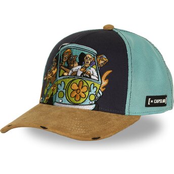 Multifarvet trucker-kasket The Mystery Machine SD2 MYSTB Scooby-Doo fra Capslab