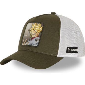 Grøn og hvid trucker-kasket Trunks DBS8 FUTB Dragon Ball fra Capslab