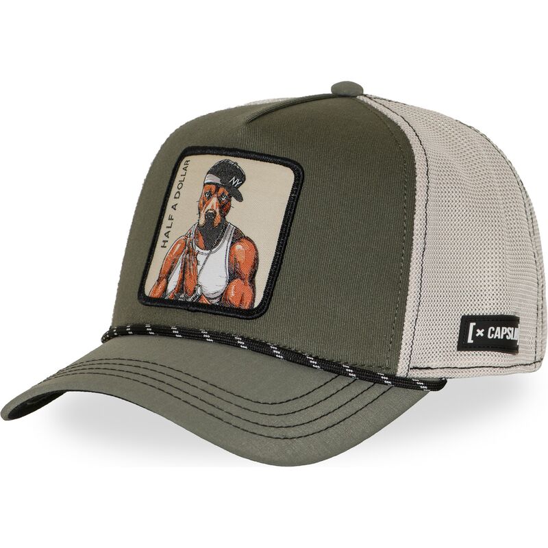 kasketter-buet-gron-snapback-hip-hop-dogz-af-capslab