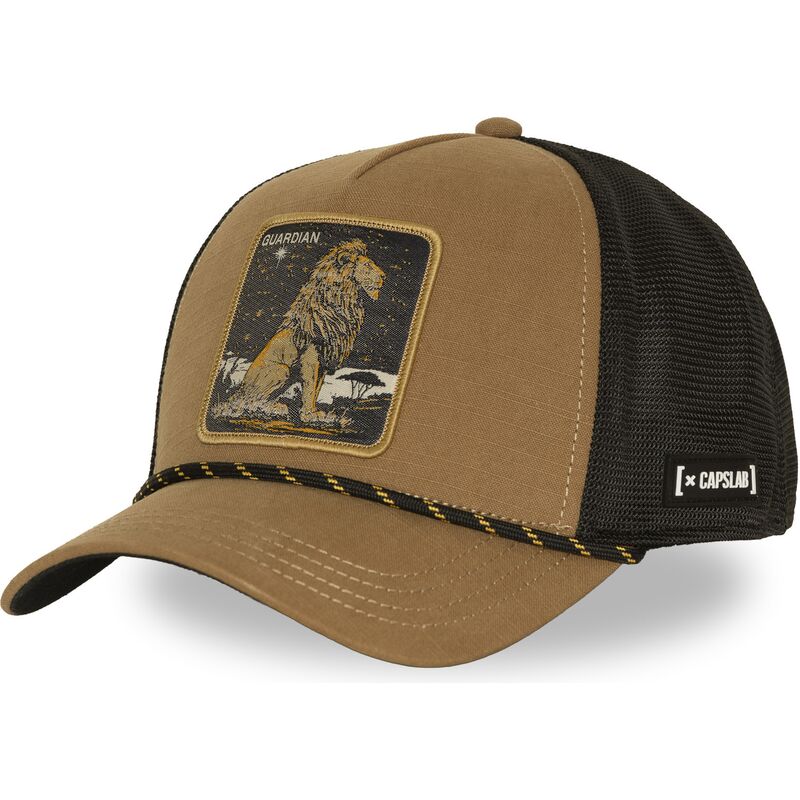 trucker-kasket-brun-love-guardian-bea3-liob-beasts-fra-capslab