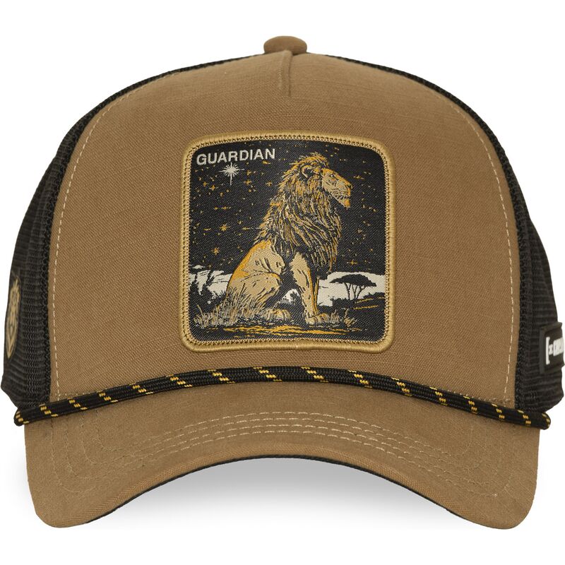 trucker-kasket-brun-love-guardian-bea3-liob-beasts-fra-capslab