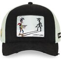 kasket-trucker-sort-og-hvid-lucky-luke-lck3-flub-fra-capslab