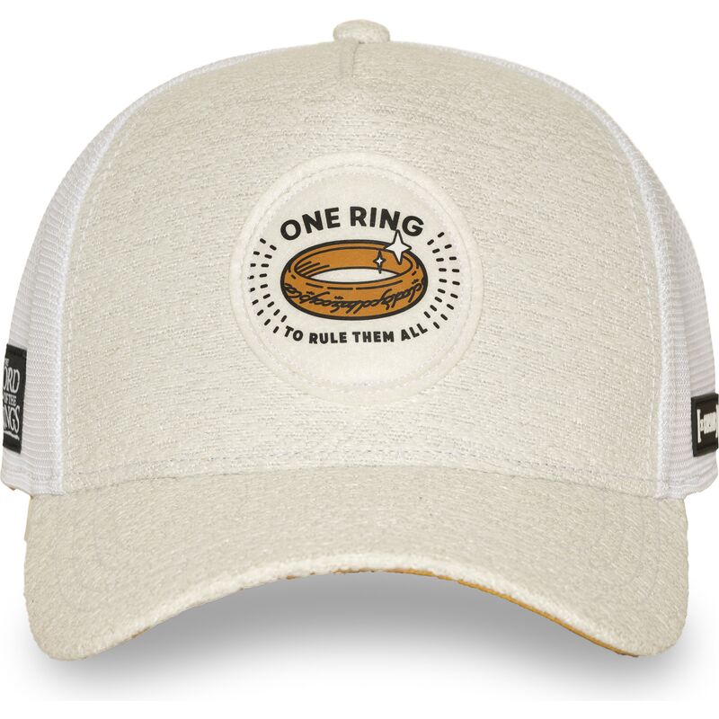 creme-og-hvid-trucker-kasket-unikke-ring-lotr2-pctrinb-ringenes-herre-fra-capslab