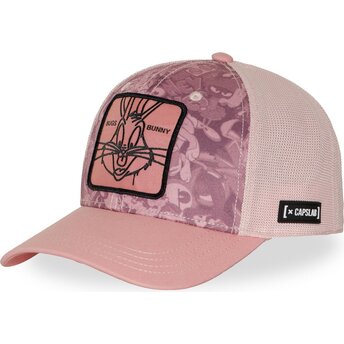 Lyserød trucker-kasket Bugs Bunny LOO13 PCBBUNB Looney Tunes fra Capslab