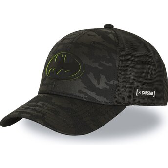 Kasket trucker sort camouflage Batman DC11 LOGB DC Comics fra Capslab