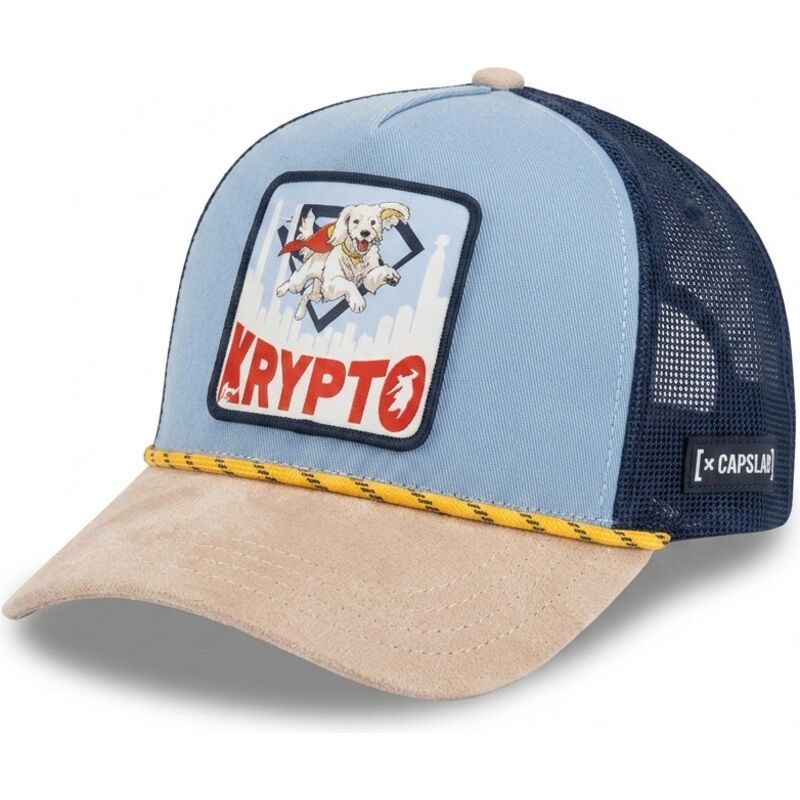bla-og-beige-trucker-kasket-krypto-dc12-pctkrypb-dc-comics-fra-capslab