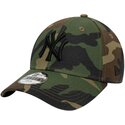buet-kasket-med-camouflage-justerbar-til-dreng-9forty-league-essential-fra-new-york-yankees-mlb-fra-new-era