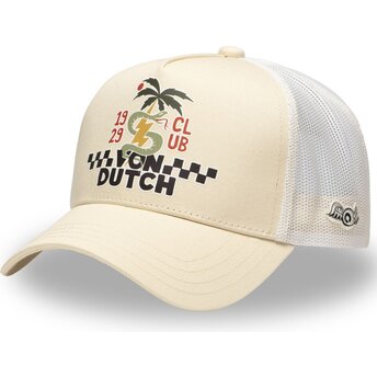 Kasketter buet beige snapback SURF10 af Von Dutch