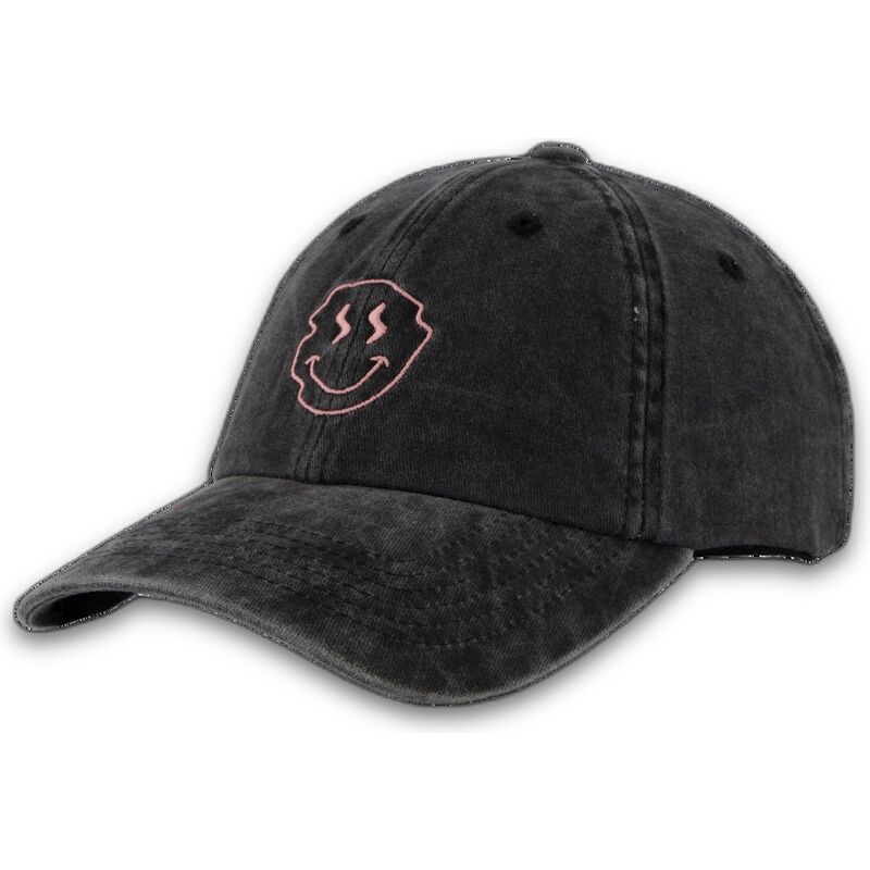 sort-justerbar-curved-cap-smiley-washed-fra-pica-pica