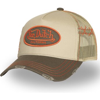 Kasketter buet beige snapback USED 06 af Von Dutch