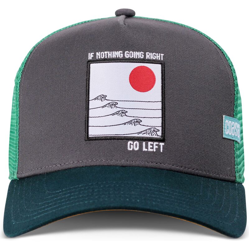 kasketter-buet-gron-snapback-go-left-hft-af-coastal